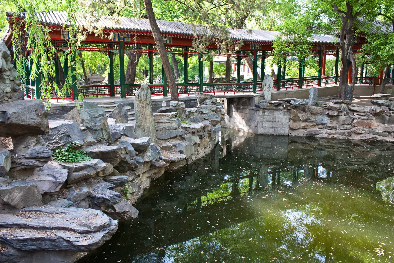 Detail in a residence of Qing Dynasty, close to Forbidden City, Beijing