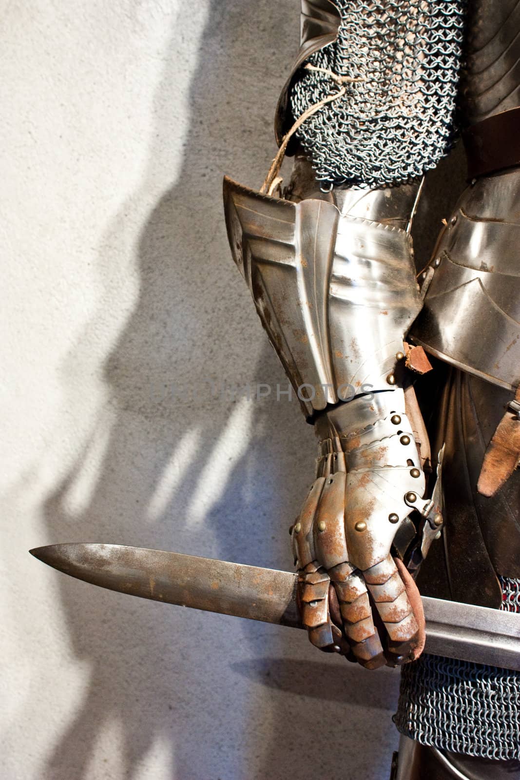 Detail of medieval armour, north Italy, Piemonte,  XIV century