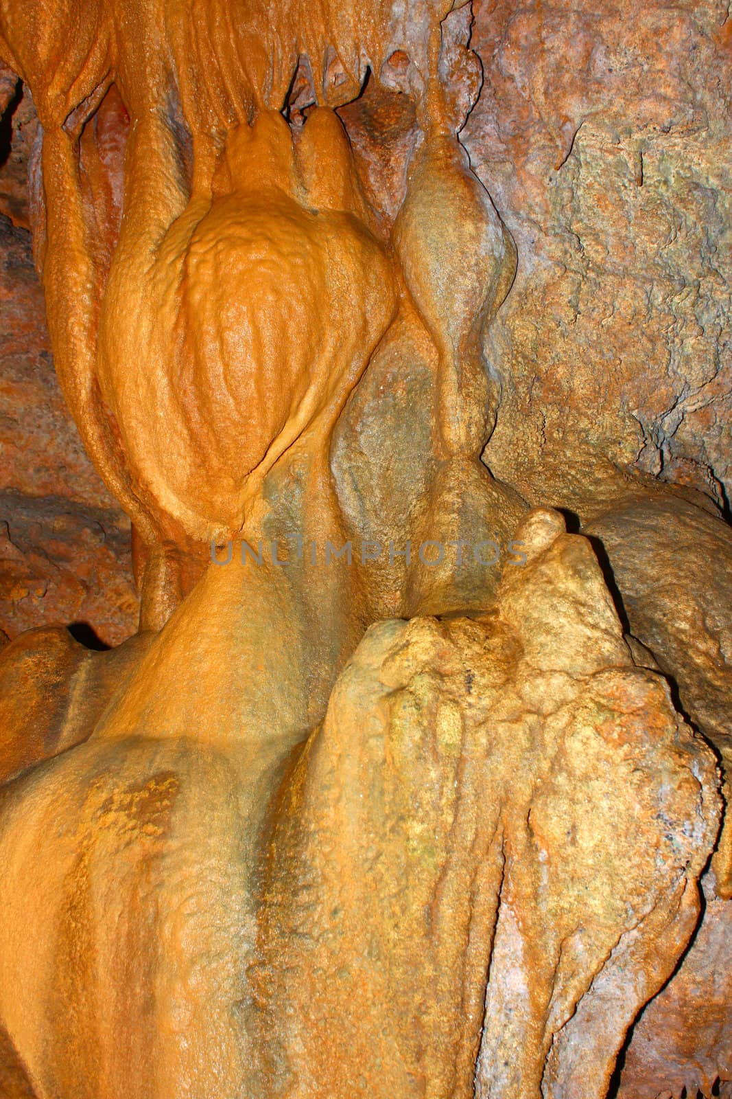 Amazing underground cave formations of Rickwood Caverns in Alabama.