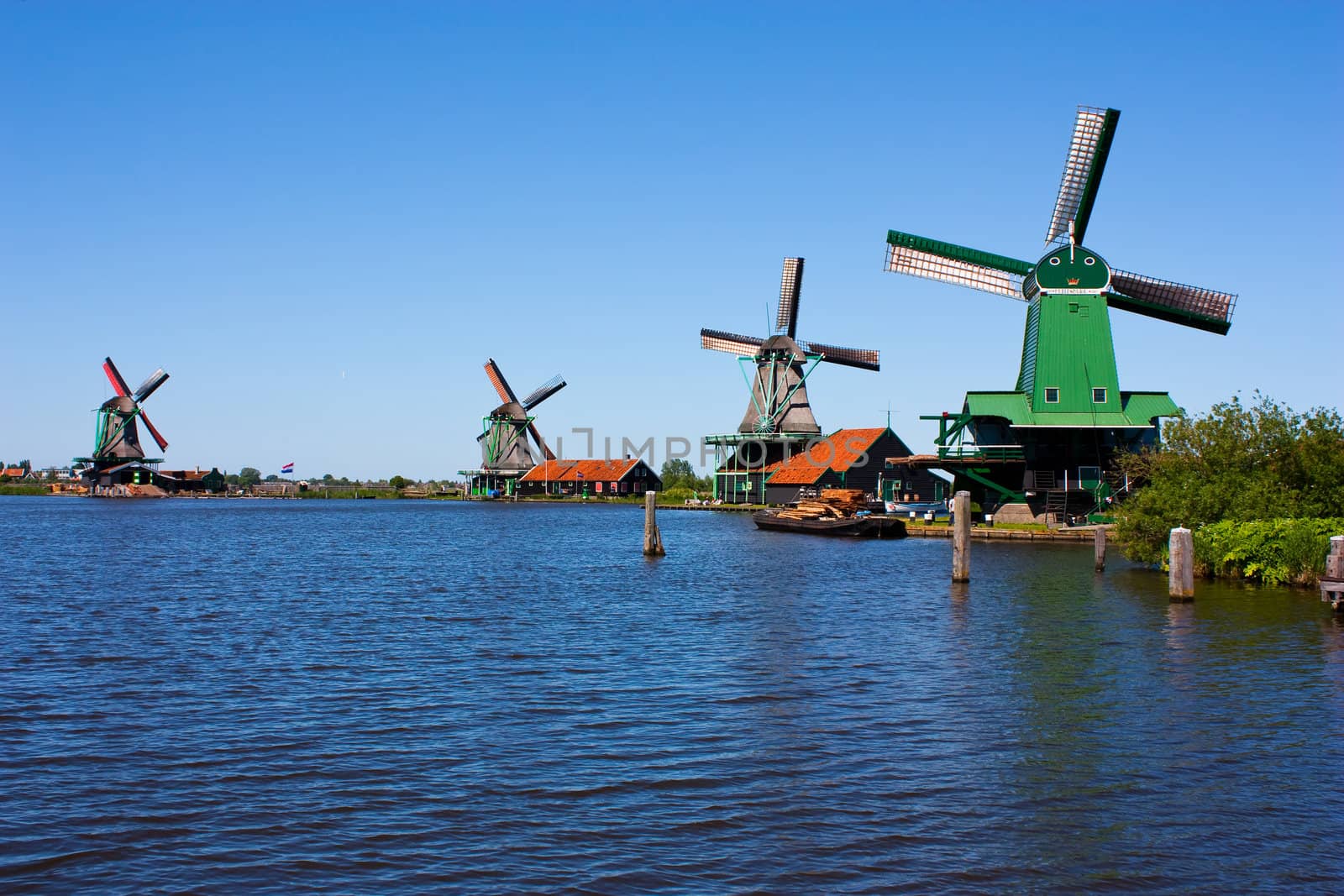 Mills in Holland, traditional and direct landmark of the country