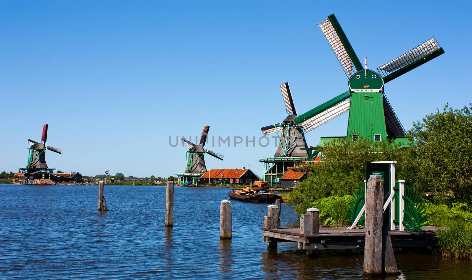 Mills in Holland, traditional and direct landmark of the country