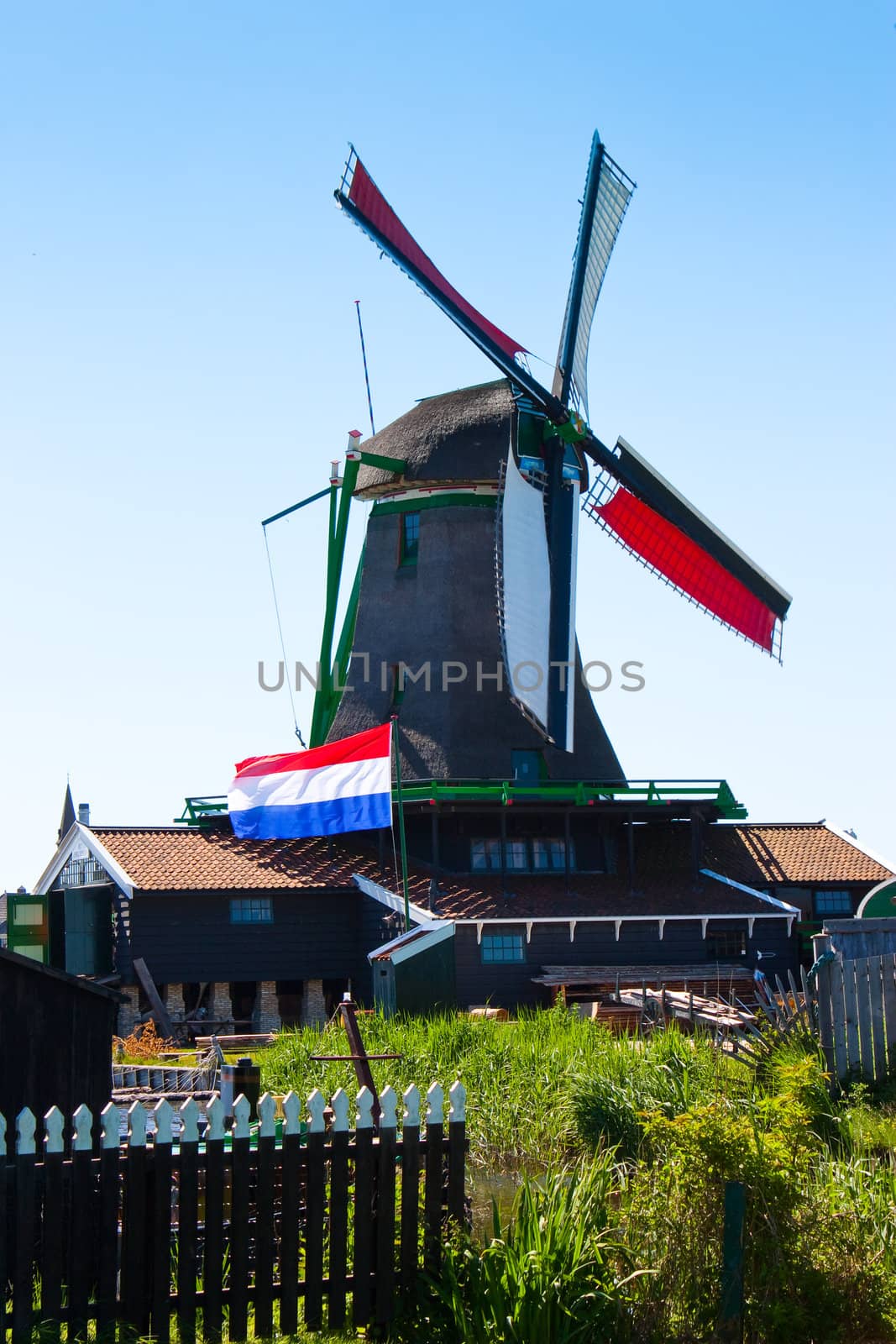 Mills in Holland, traditional and direct landmark of the country