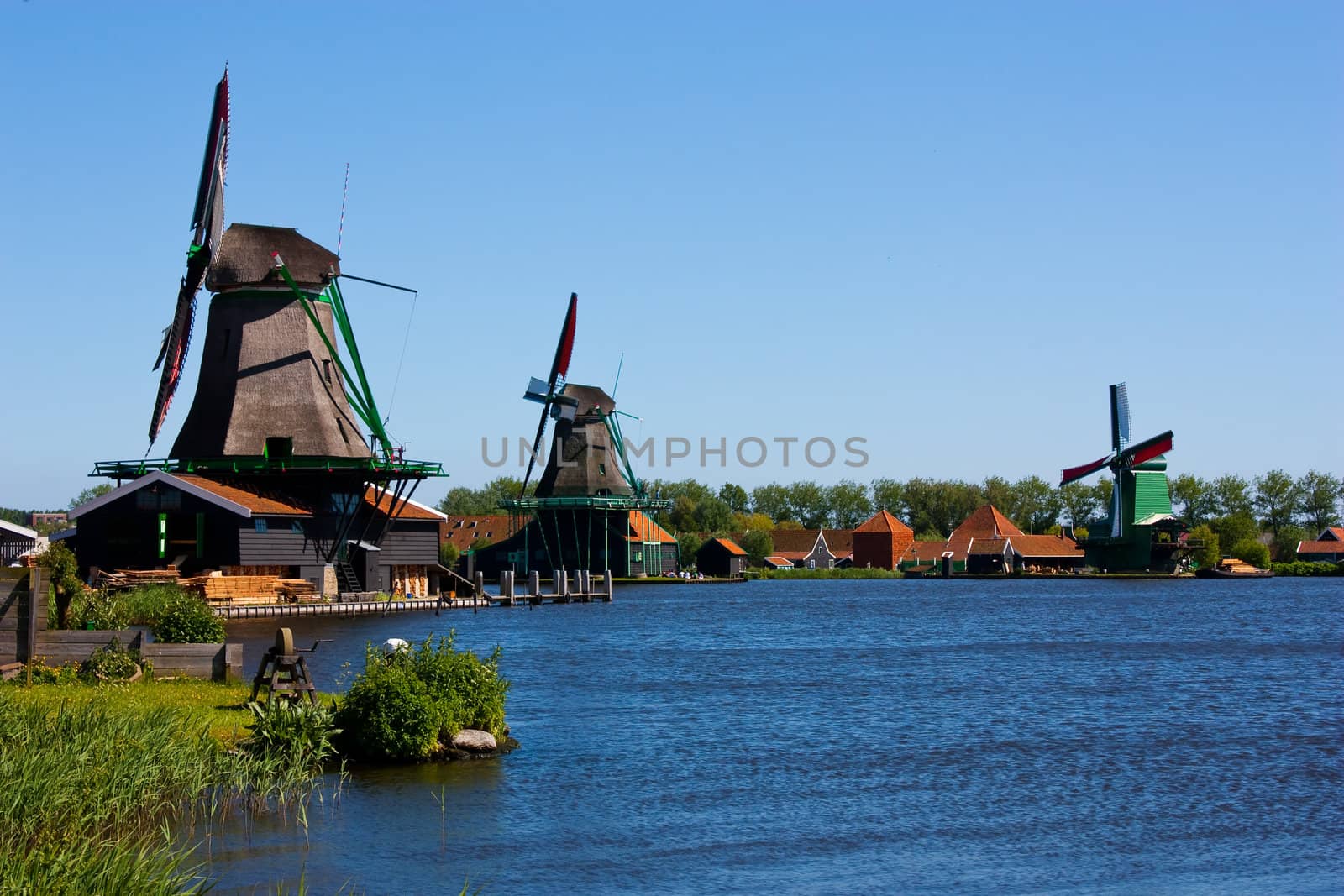 Mills in Holland, traditional and direct landmark of the country