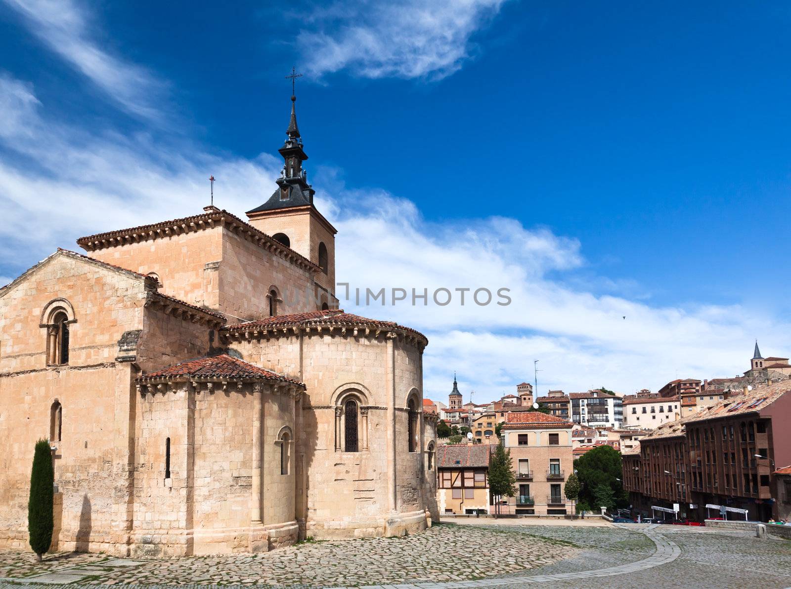 an ancient church in Segovia, World Heritage city, Spain