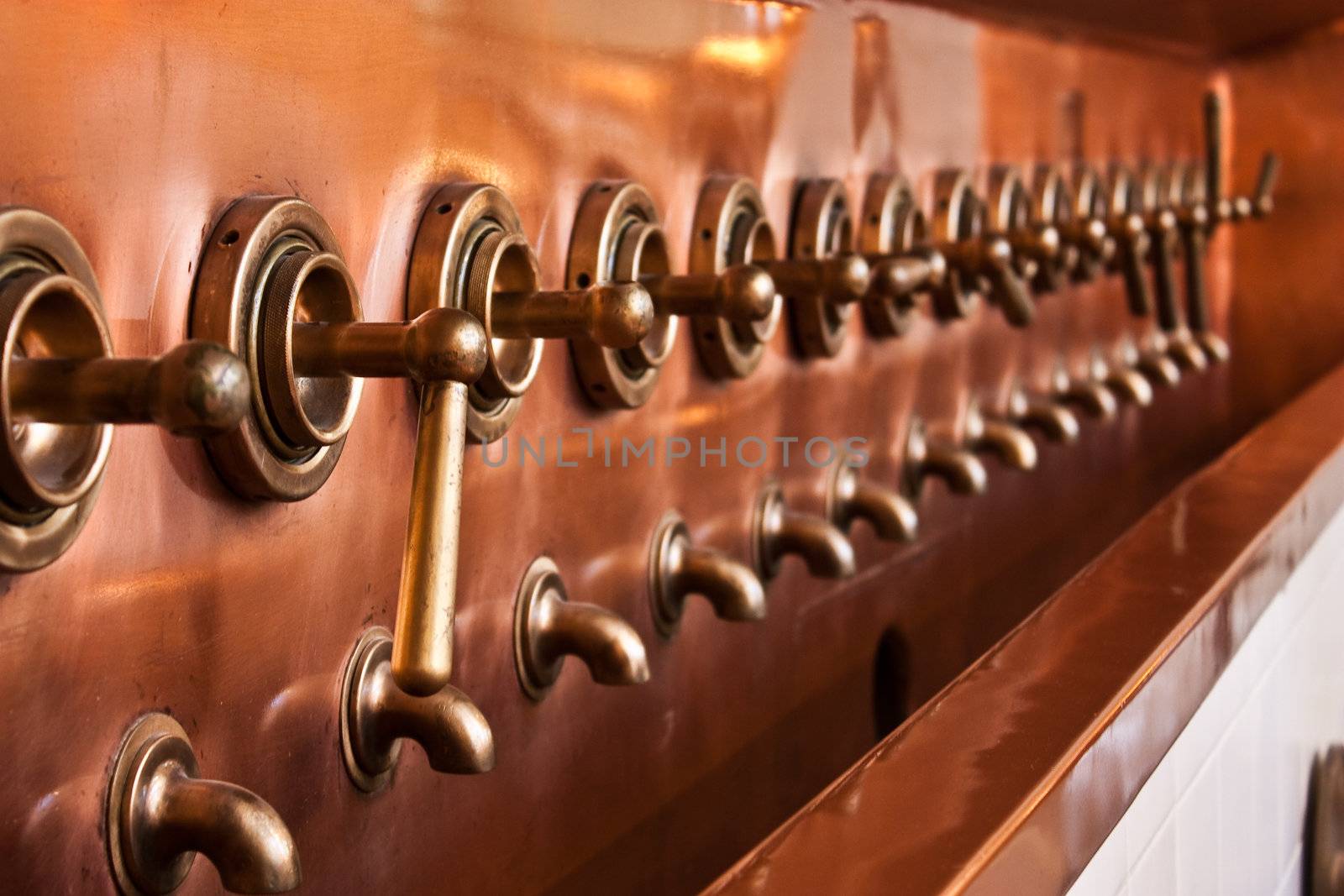 Interior of a traditional brewery in Amsterdam, Holland