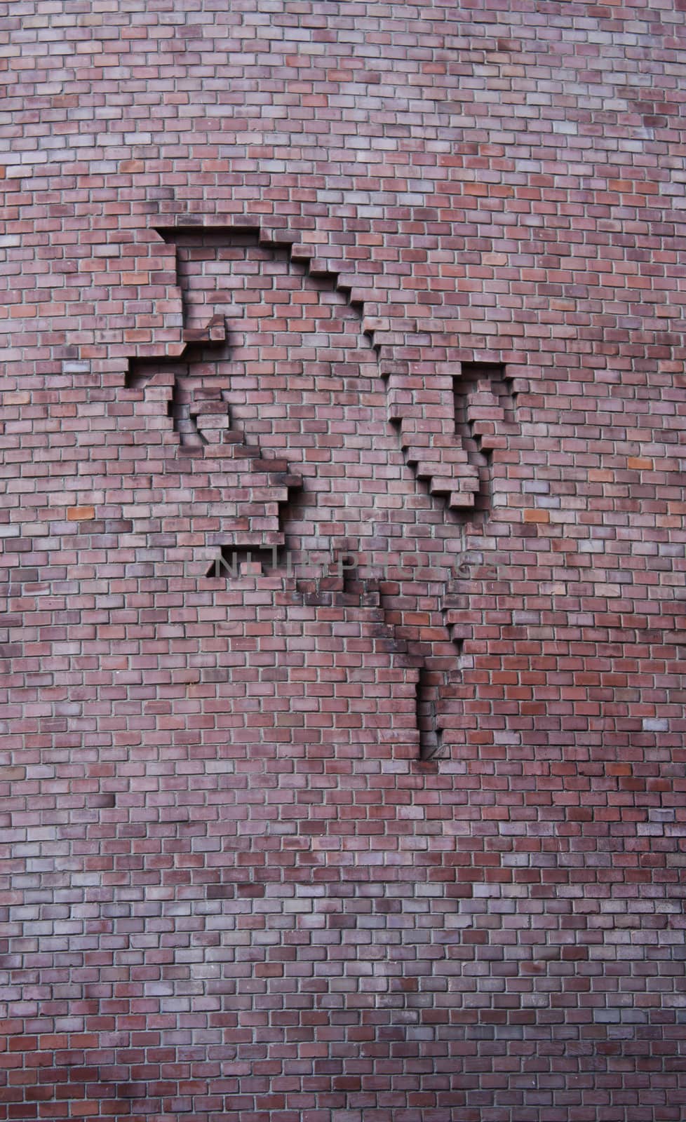 Detail of building in Turin - Italy. the bull is the symbol of this city.