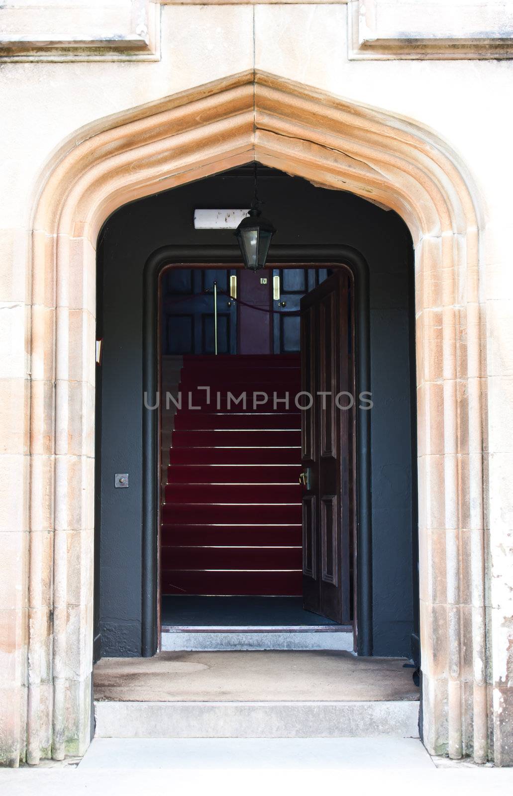 Luxury entrance of a royal palace, Scotland