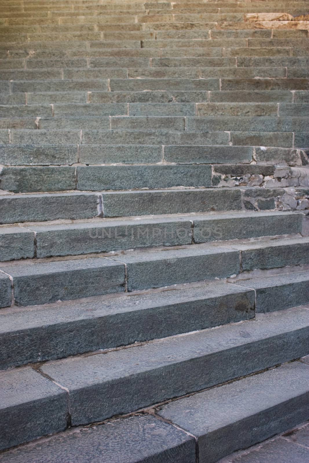 Sacra di San Michele Abbey, Italy; steps with more of 1000 years of memory