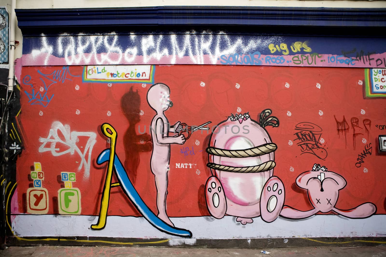 Graffiti People  - Brick Lane. London 2008