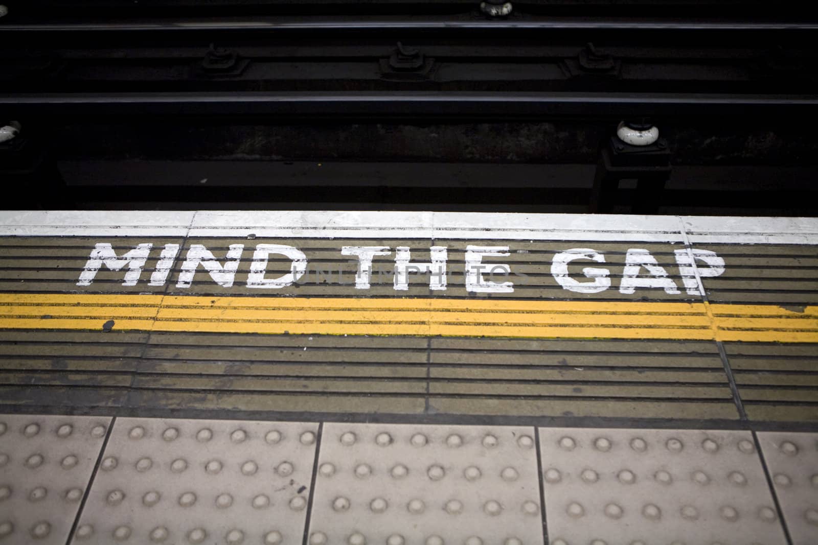 Sign - Mind the Gap. London. UK