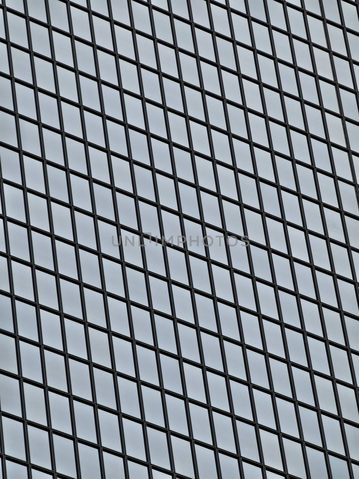 Details of a glass skyscaper windows