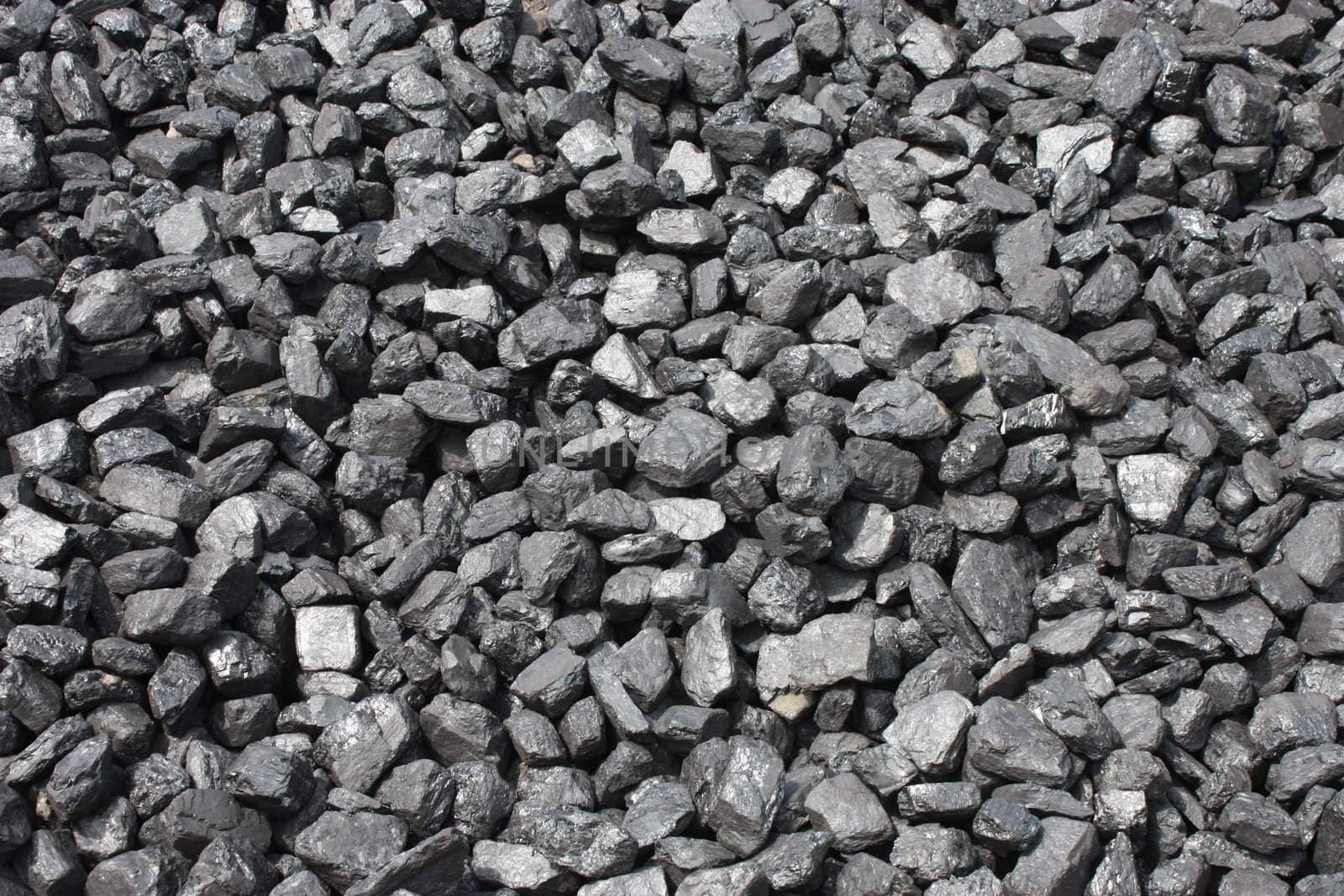 A Pile of Large Lumps of Black Coal.