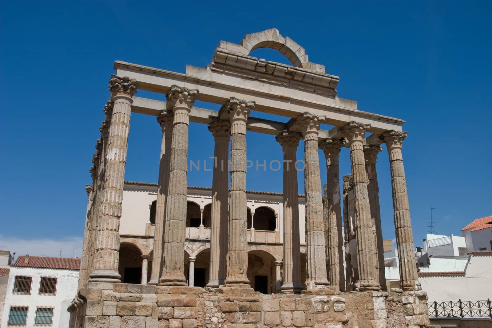 Diana's temple of ancient city of Emerita Augusta, capital of the province Romana of Lusitania