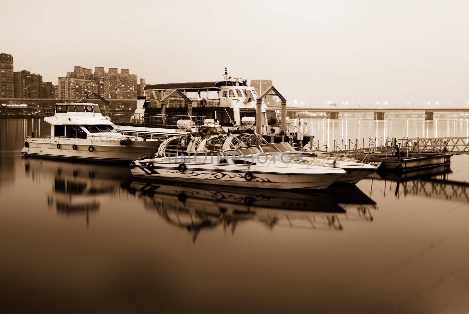 There were some boats on the dock.