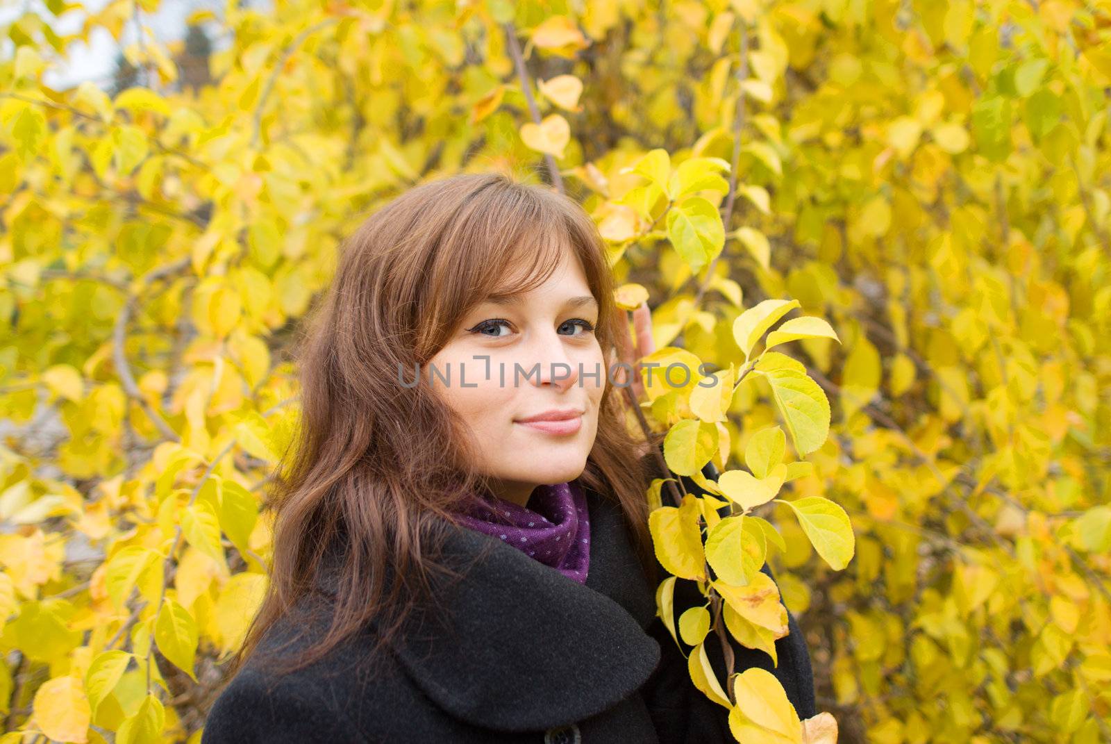 Portrait of the young girl in the autumn by BIG_TAU
