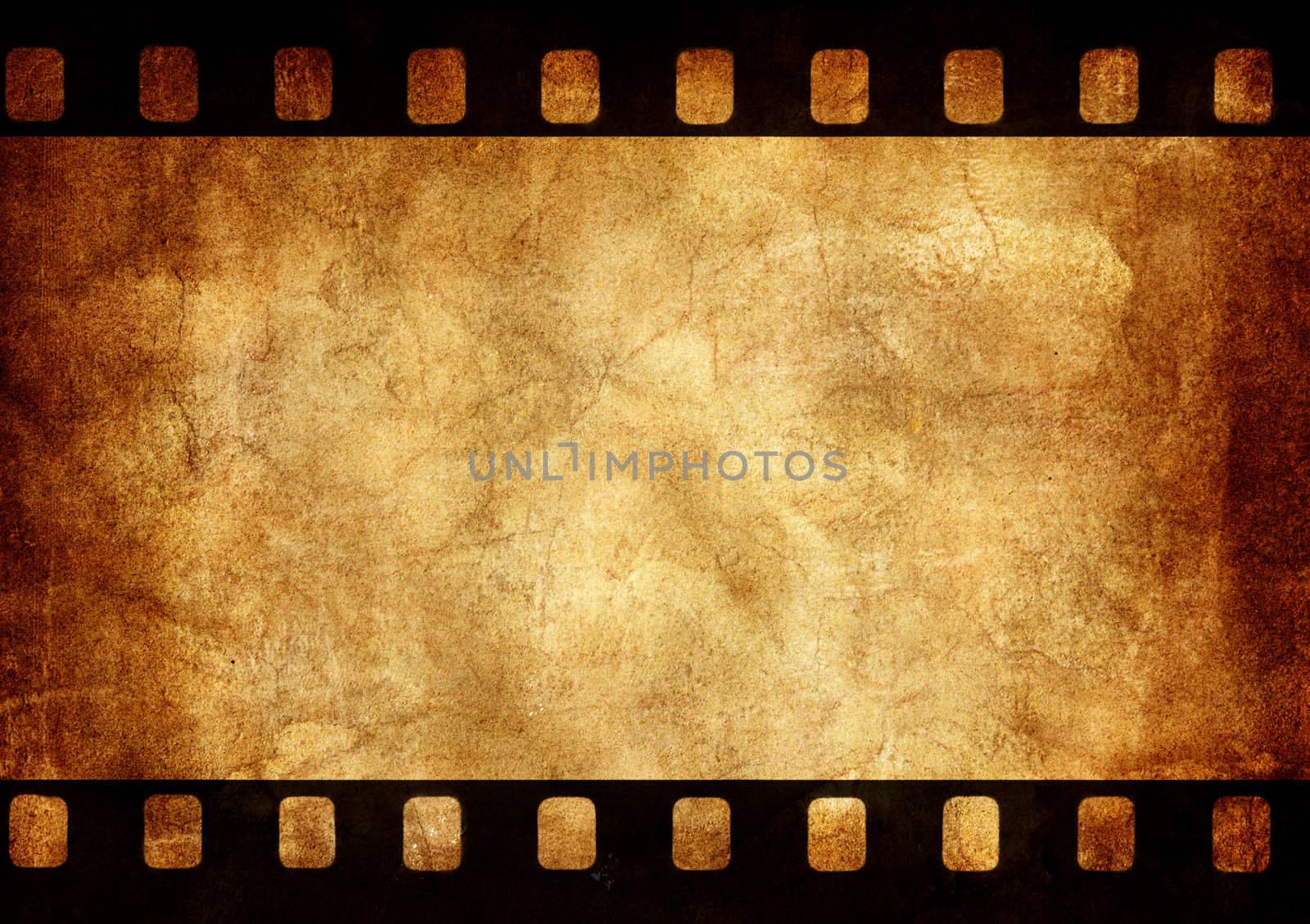 Abstract background made with old textured paper with a photo frame