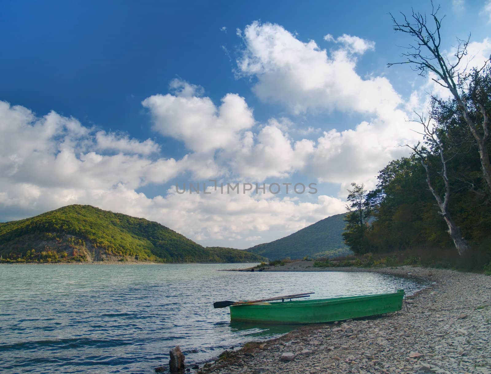 Landscape with boat by liseykina