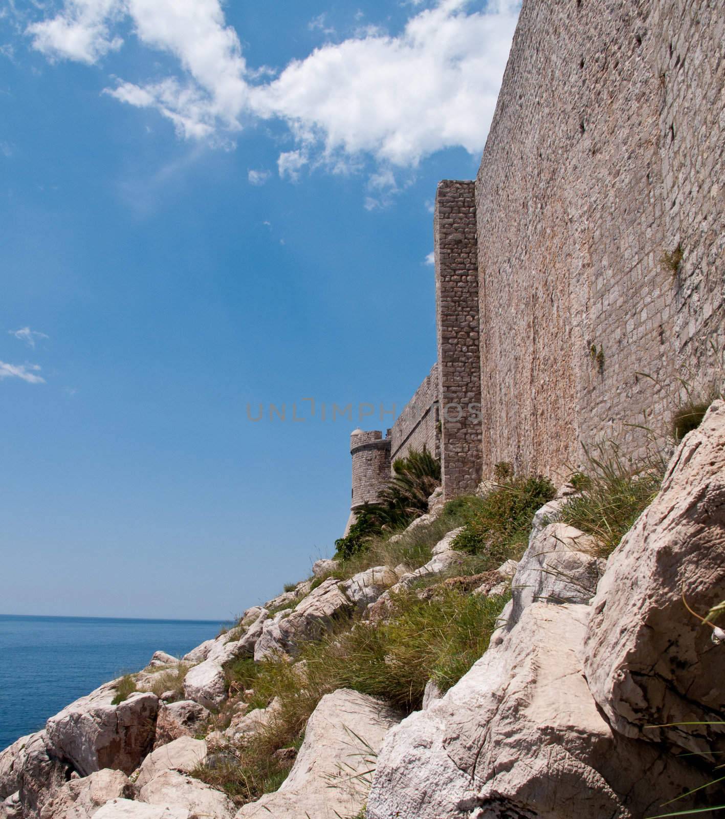 Medieval fort in Dubrovnik by steheap