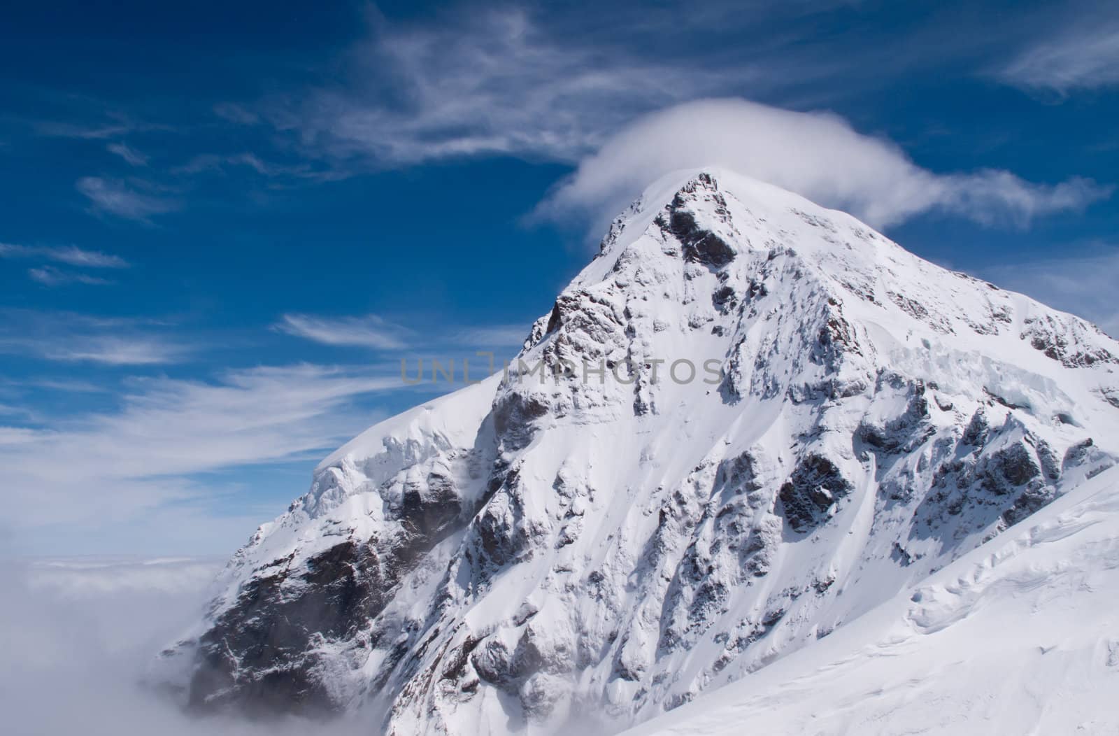 Mountain in Swiss Alps by steheap