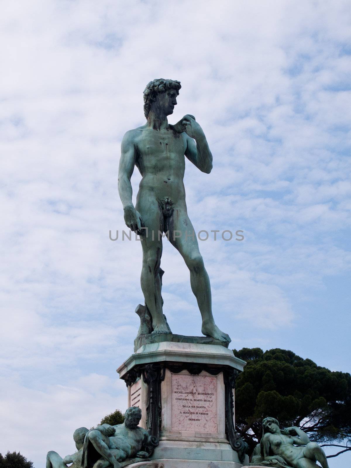 Famous statue of David by Michelangiolo Buonarroti in Florence