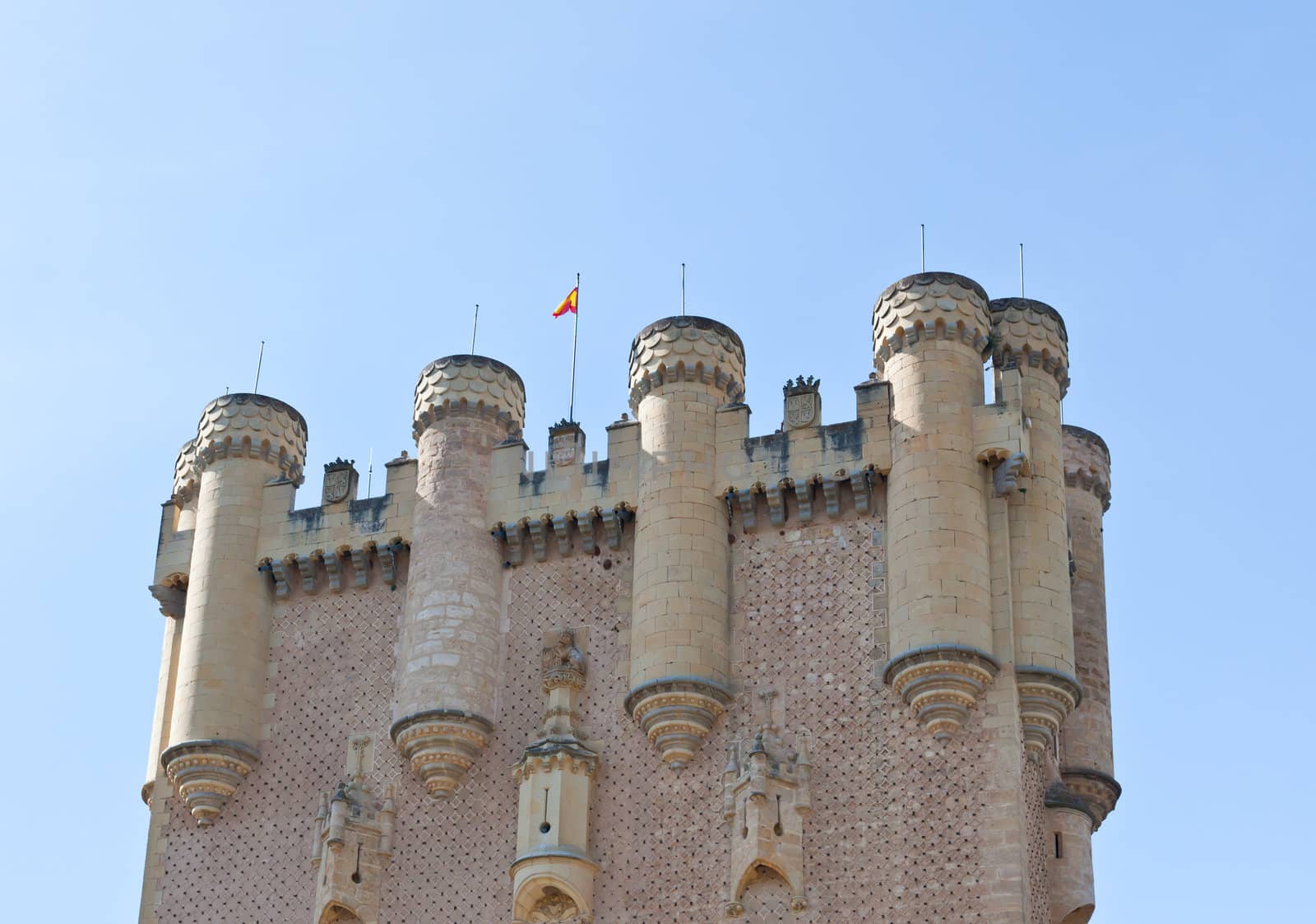 Alcazar fortress of the Segovia city, Spain