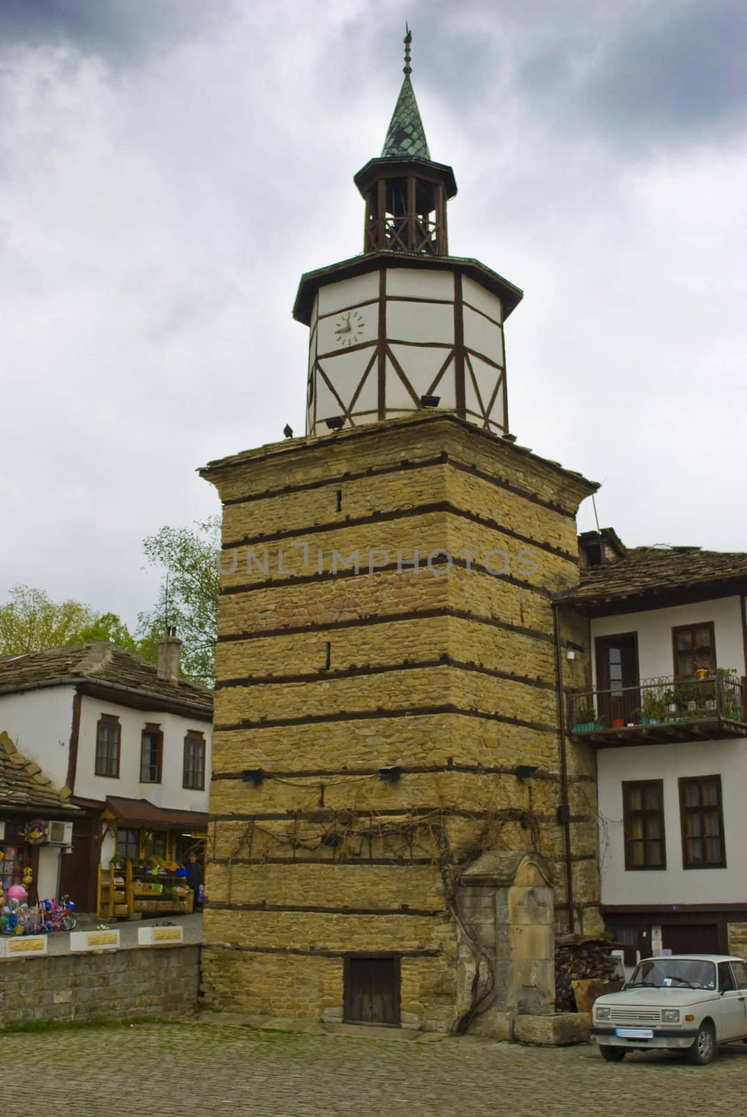 Tryavna and clock tower � old style historical city in North Bulgaria