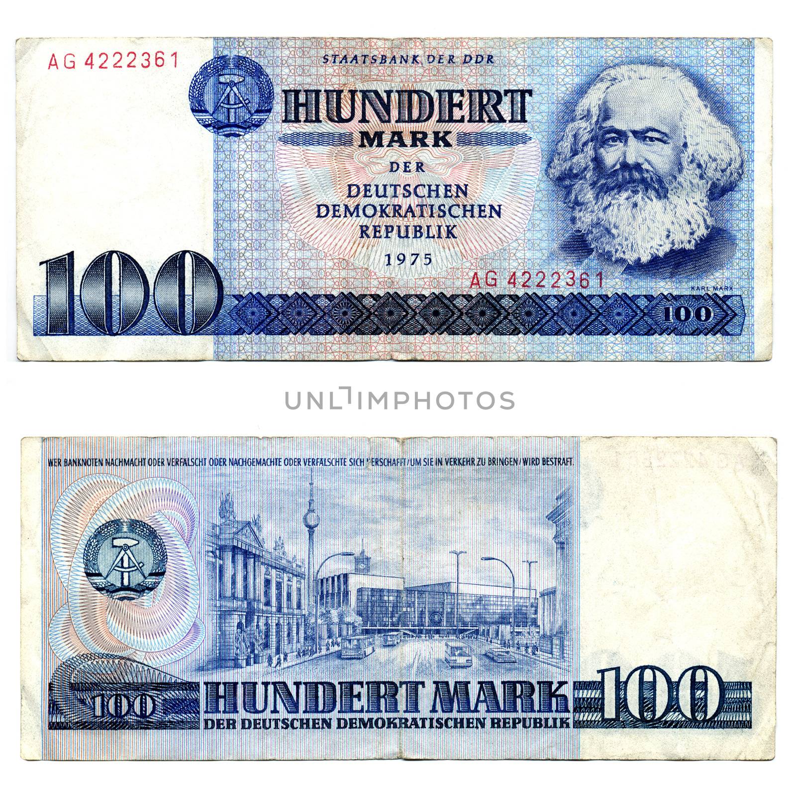 DDR banknote by claudiodivizia