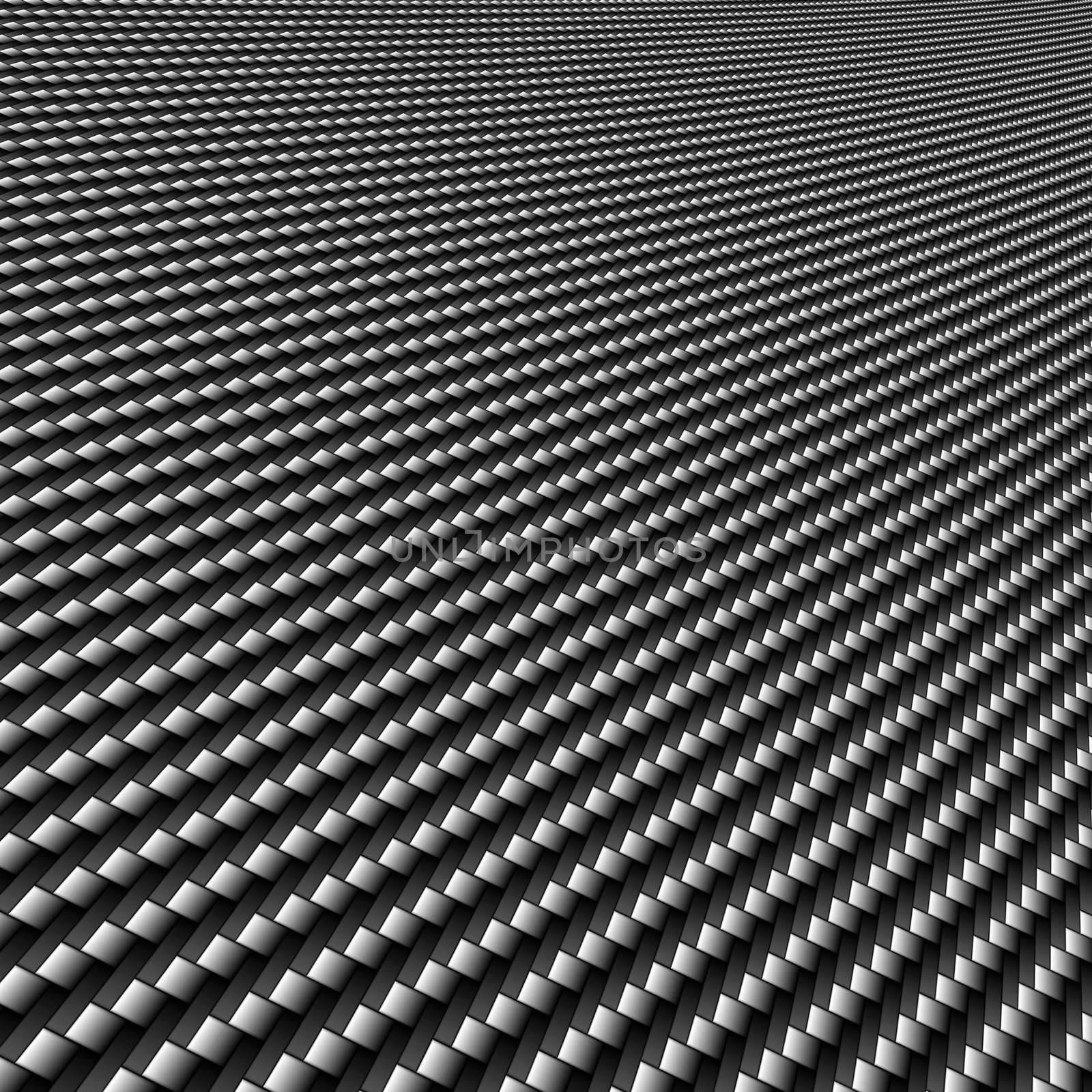 A realistic carbon fiber background with perspective.