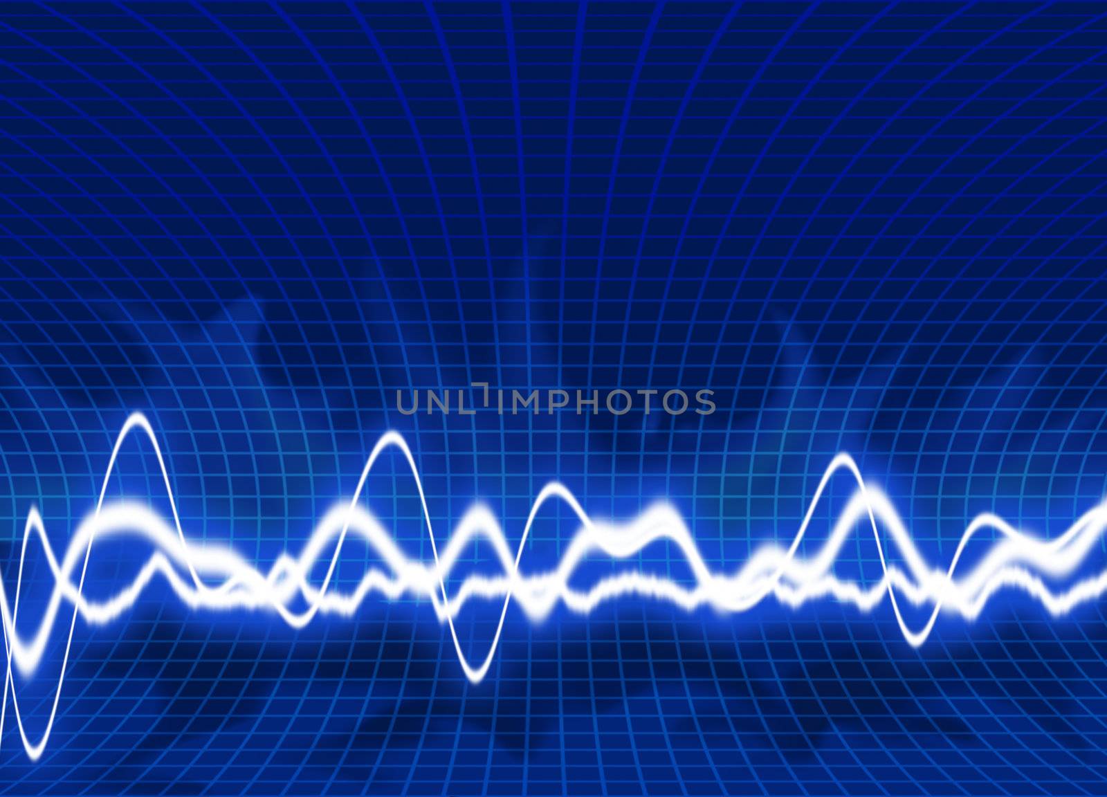 Energy waves - Green background
