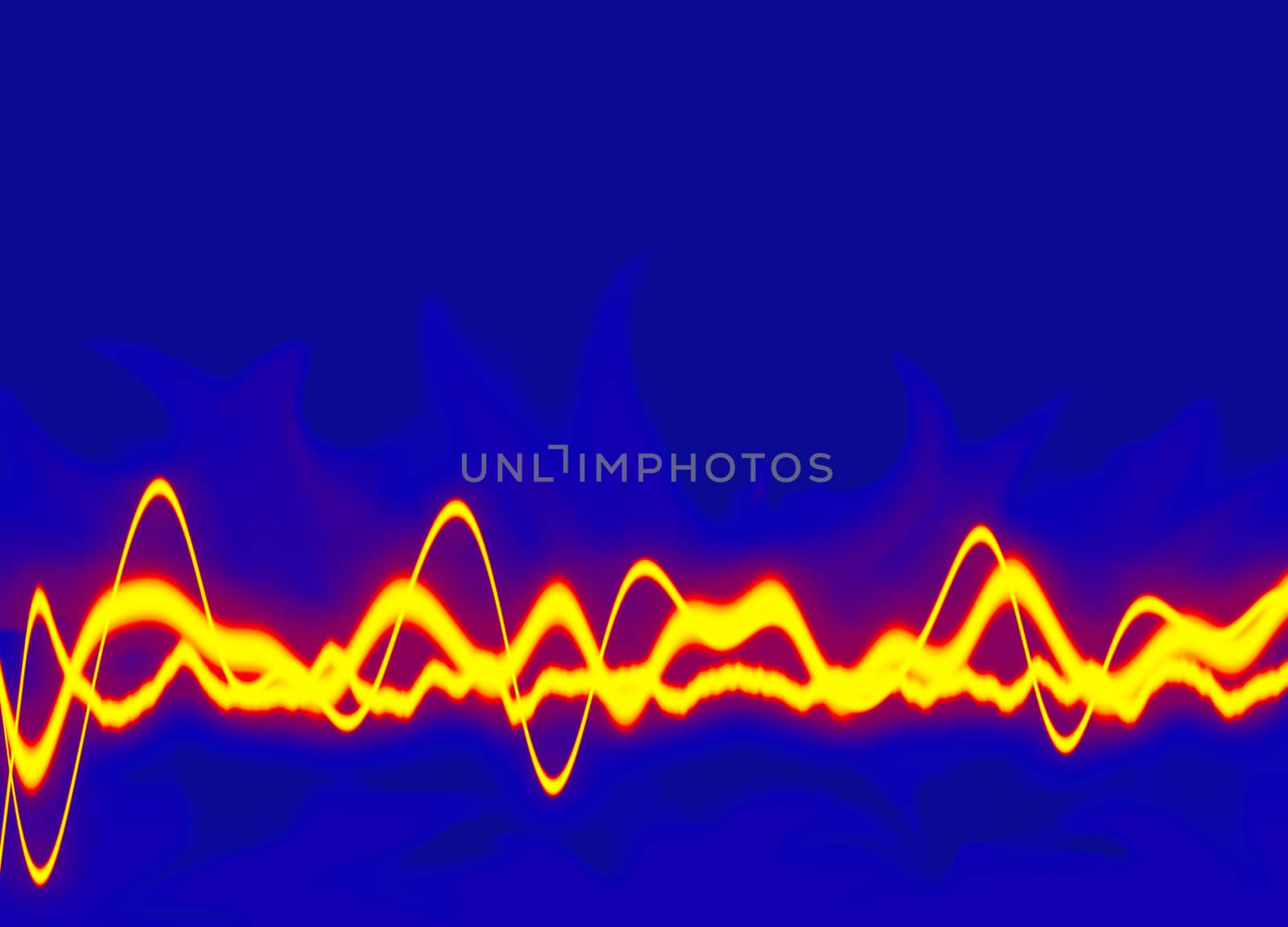 Energy waves - Fire yellow