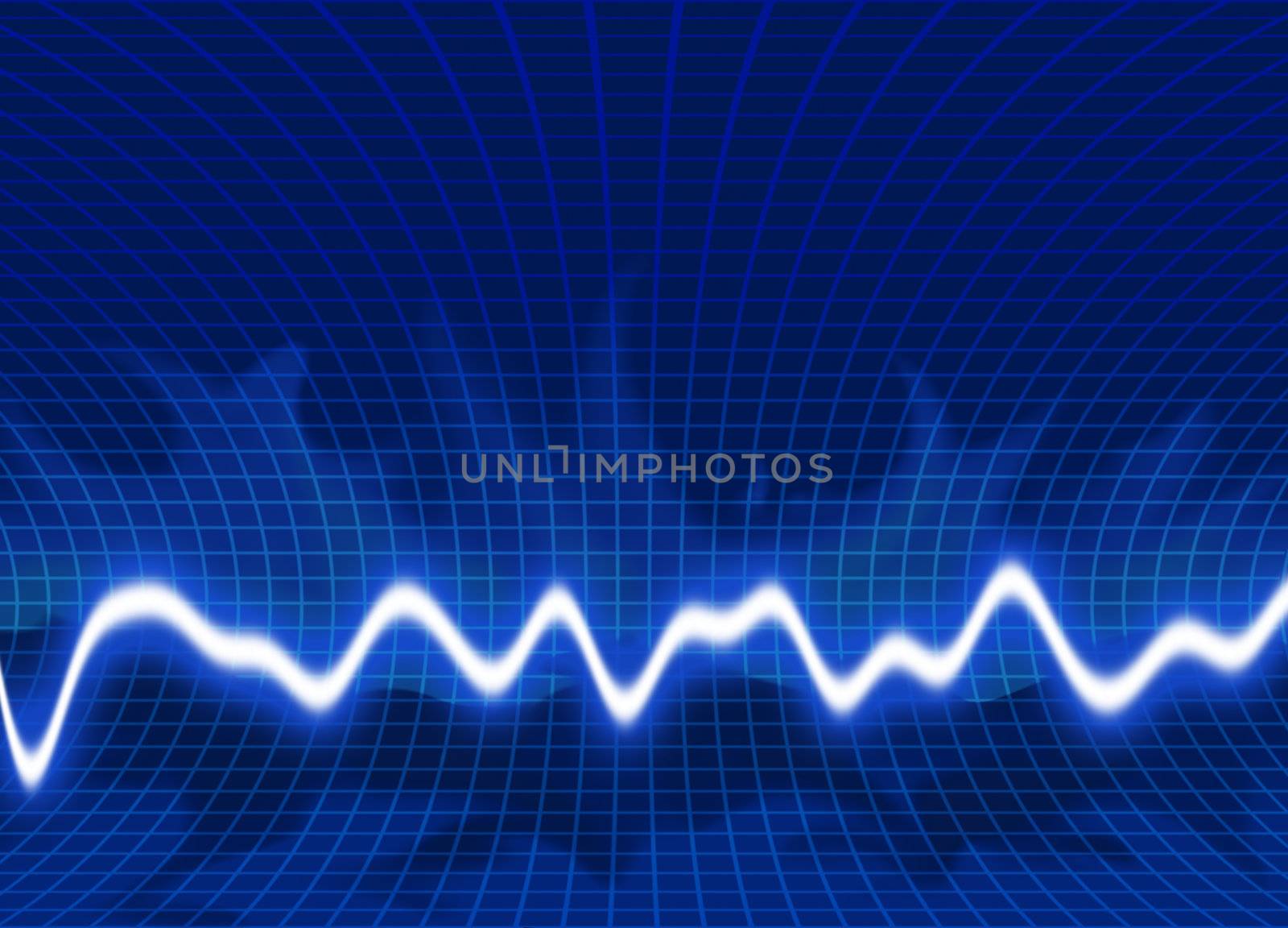 Energy waves - Green background