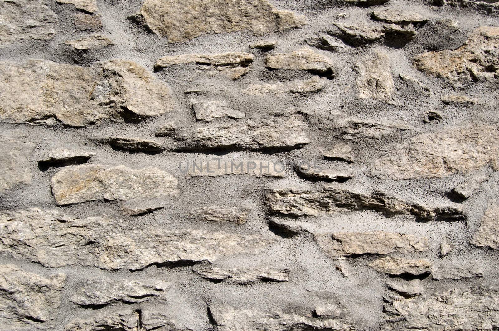 stone wall with cement by rmarinello