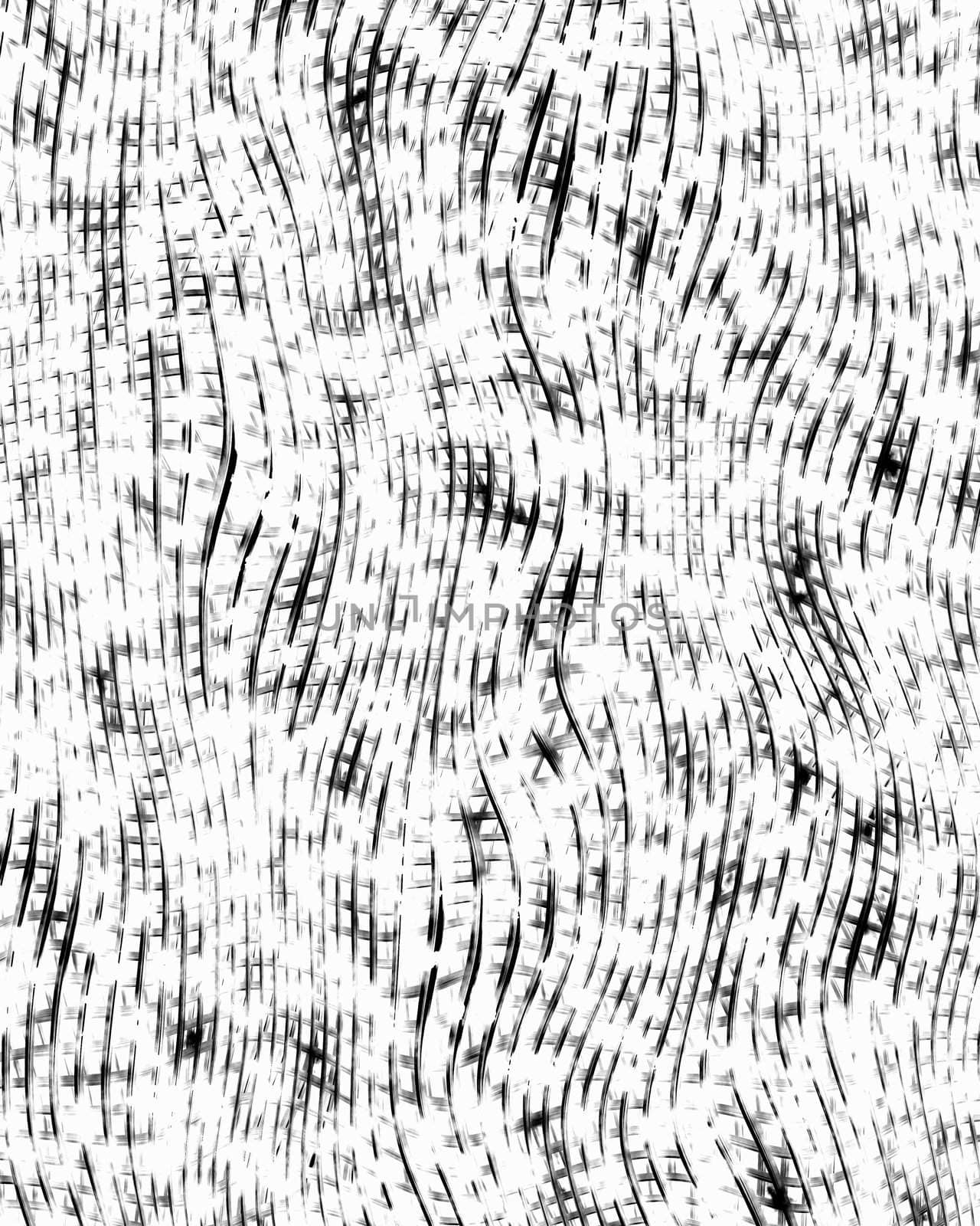 abstract pattern of grunge vertical black waves on white