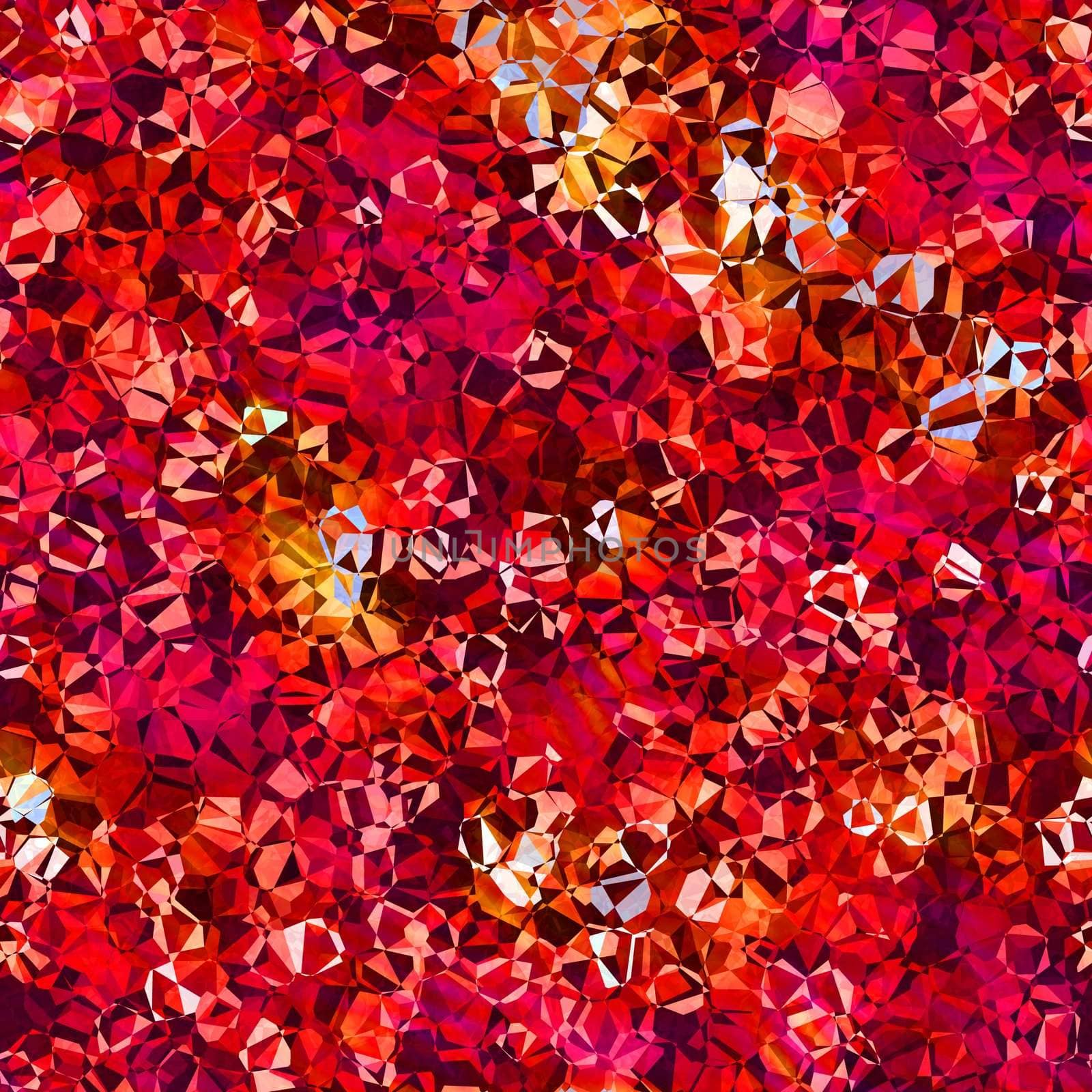  red crystal pattern by weknow