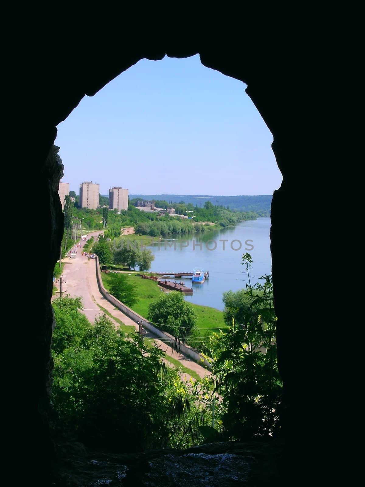 view through the window alcove