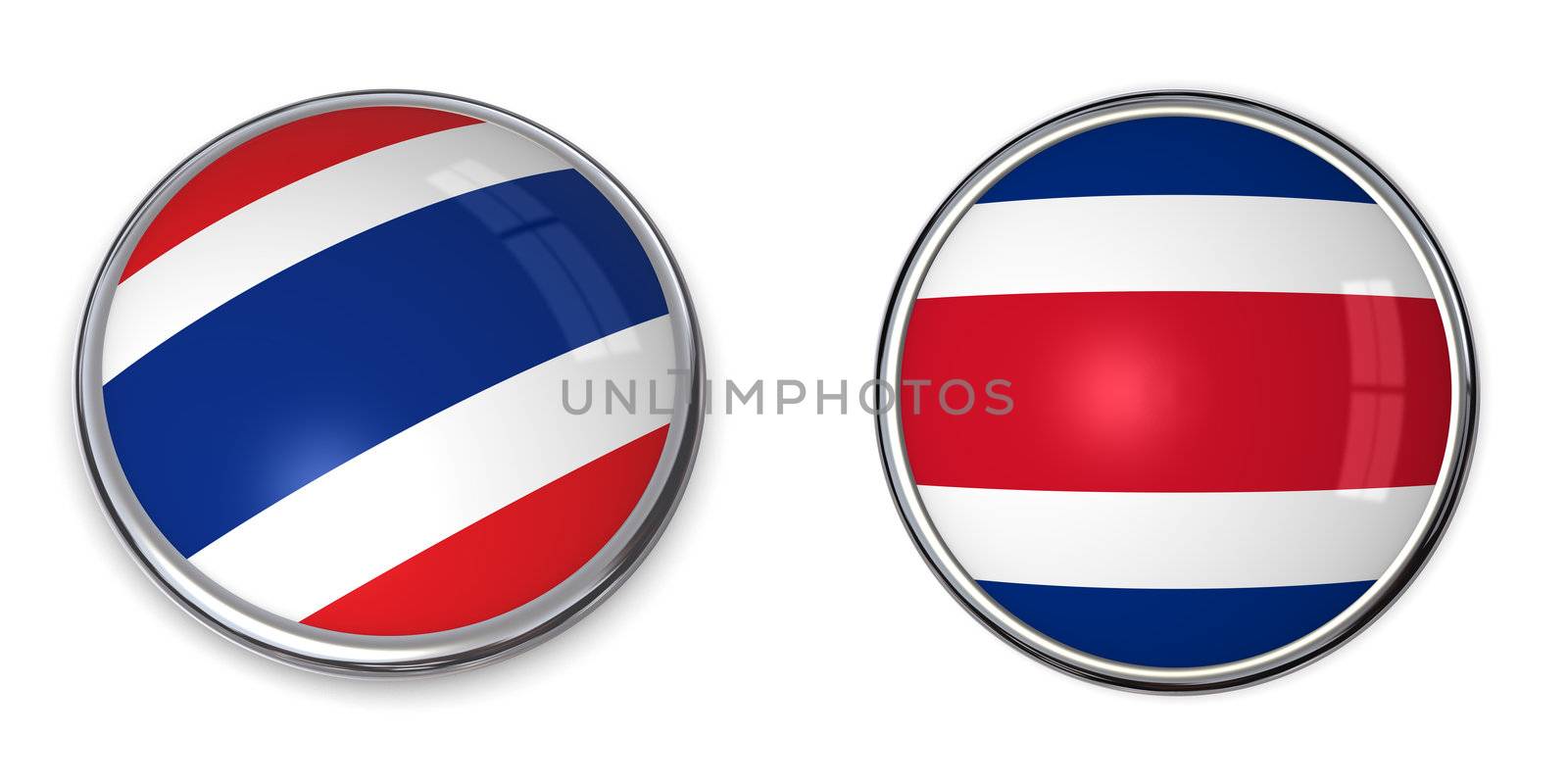 button style banner in 3D of Thailand