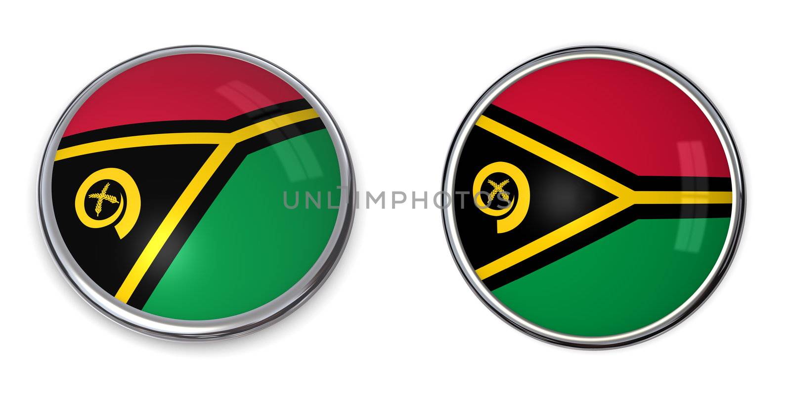 button style banner in 3D of vanuatu