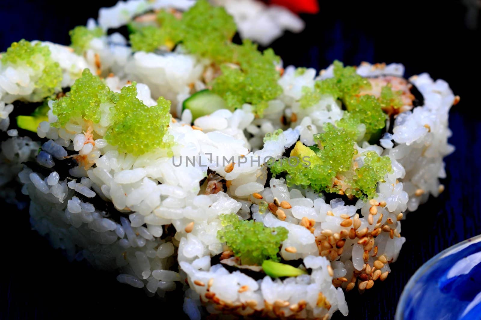 healthy very popular Japanese food sushi california roll