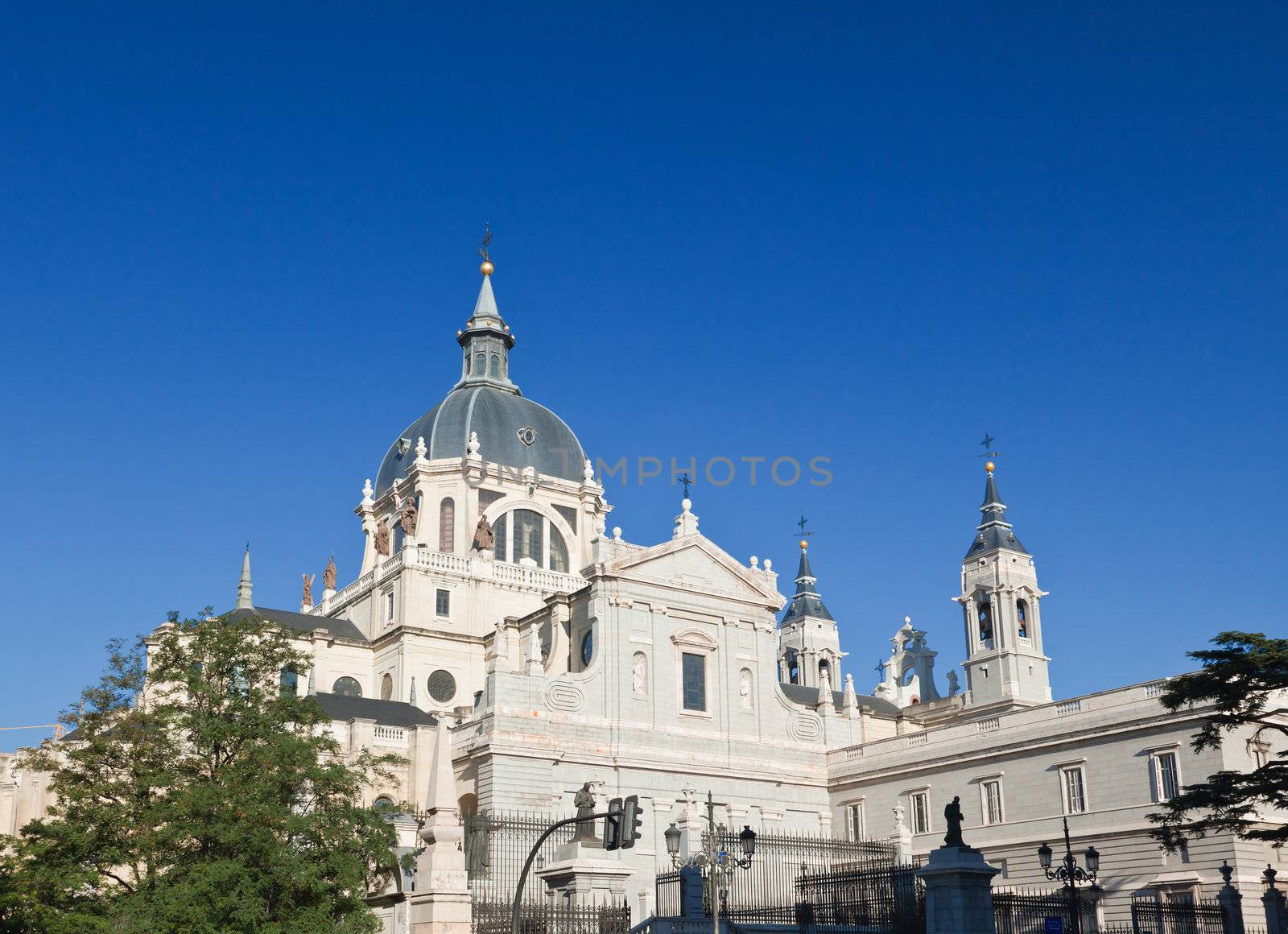 The Cathedral of Almudena in Madrid by gary718