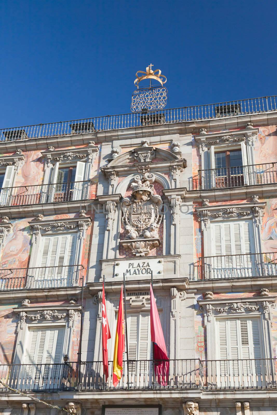 The Plaza Mayor (Main Square) in Madrid, Spain