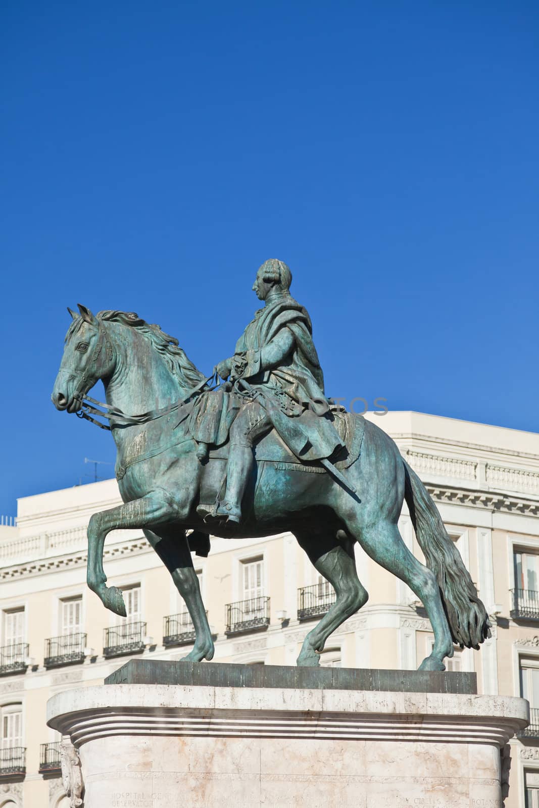 Statue of Carlos III, Puerta del Sol, Madrid by gary718