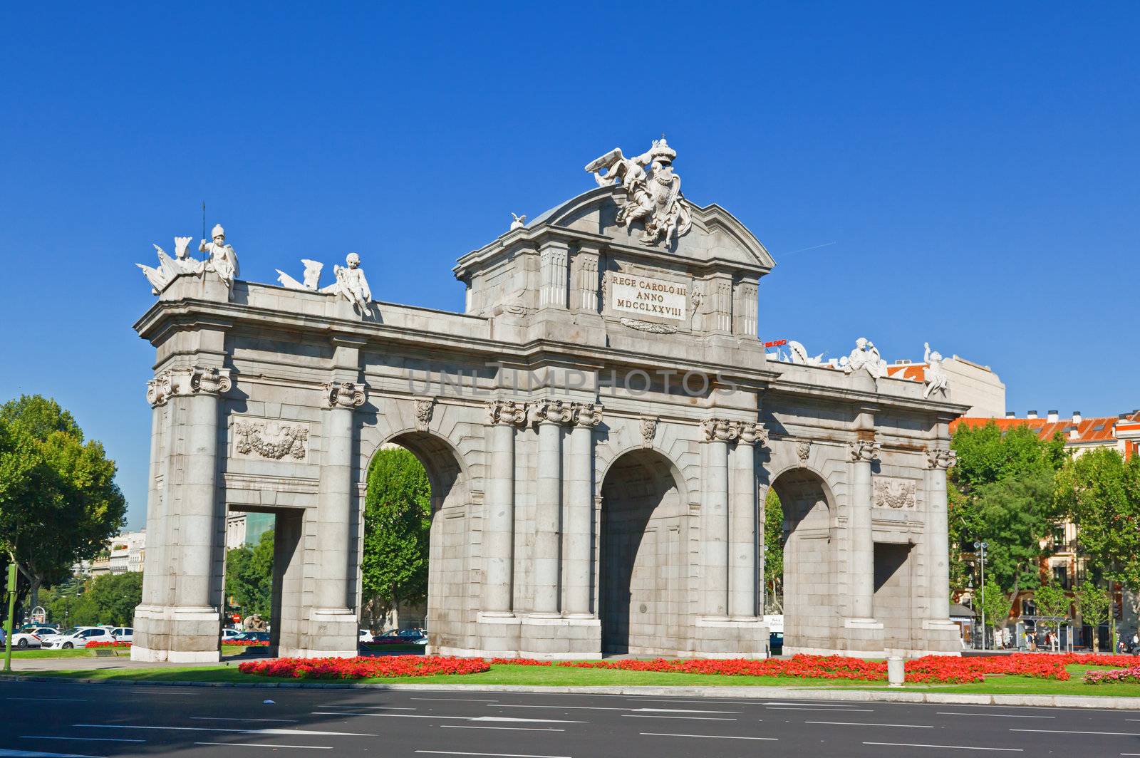 The Puerta de Alcala in Madrid, Spain