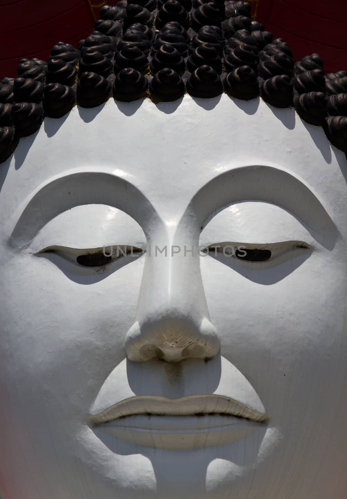 Closeup Buddha Image in temple of Thailand