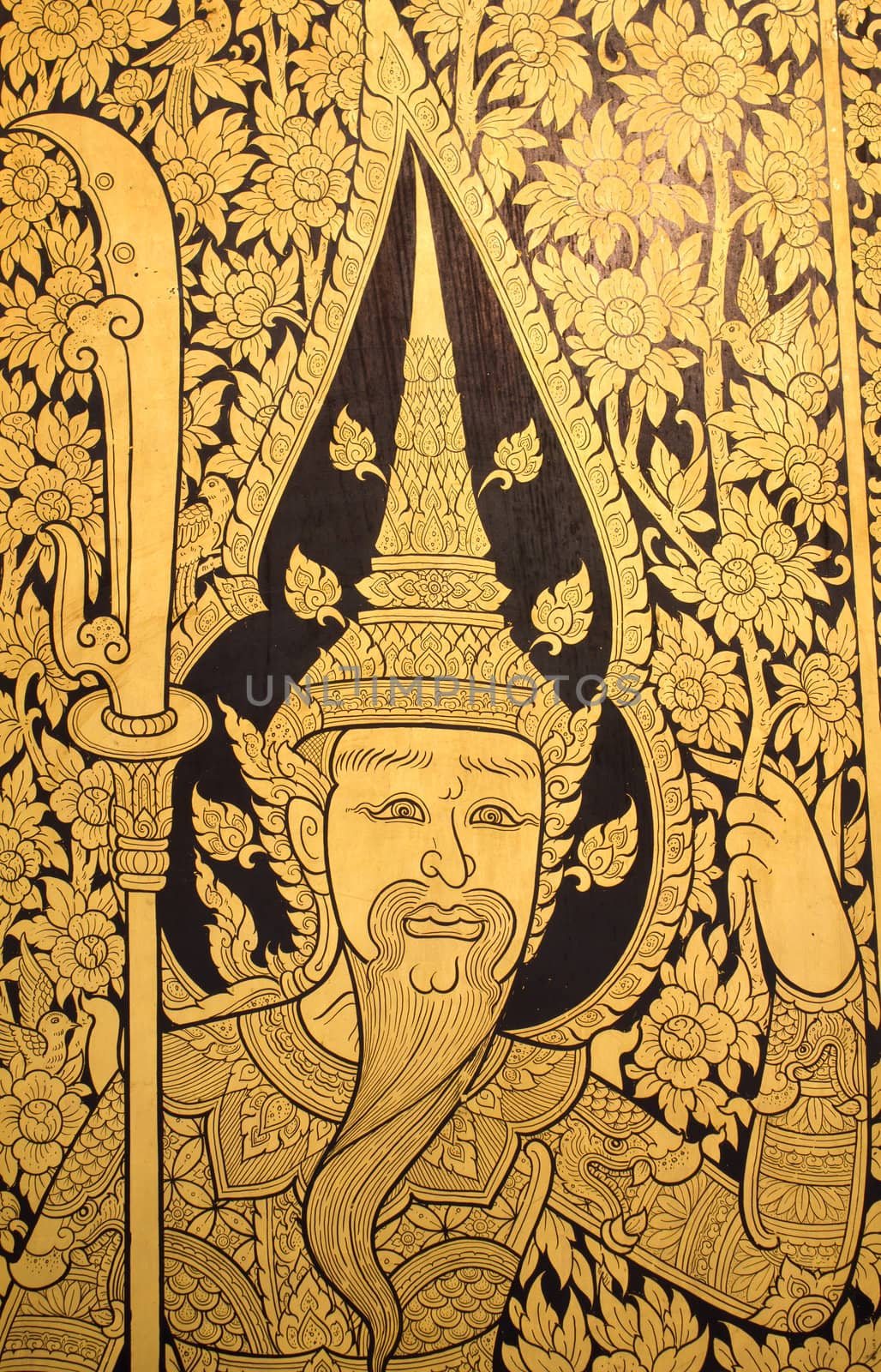Traditional Thai style painting art by lavoview
