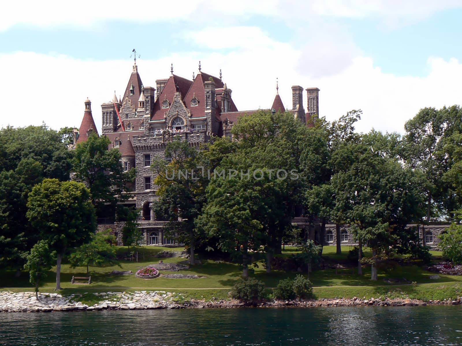 Boldt Castle on Heart Island, Ontario lake, Canada by Elenaphotos21