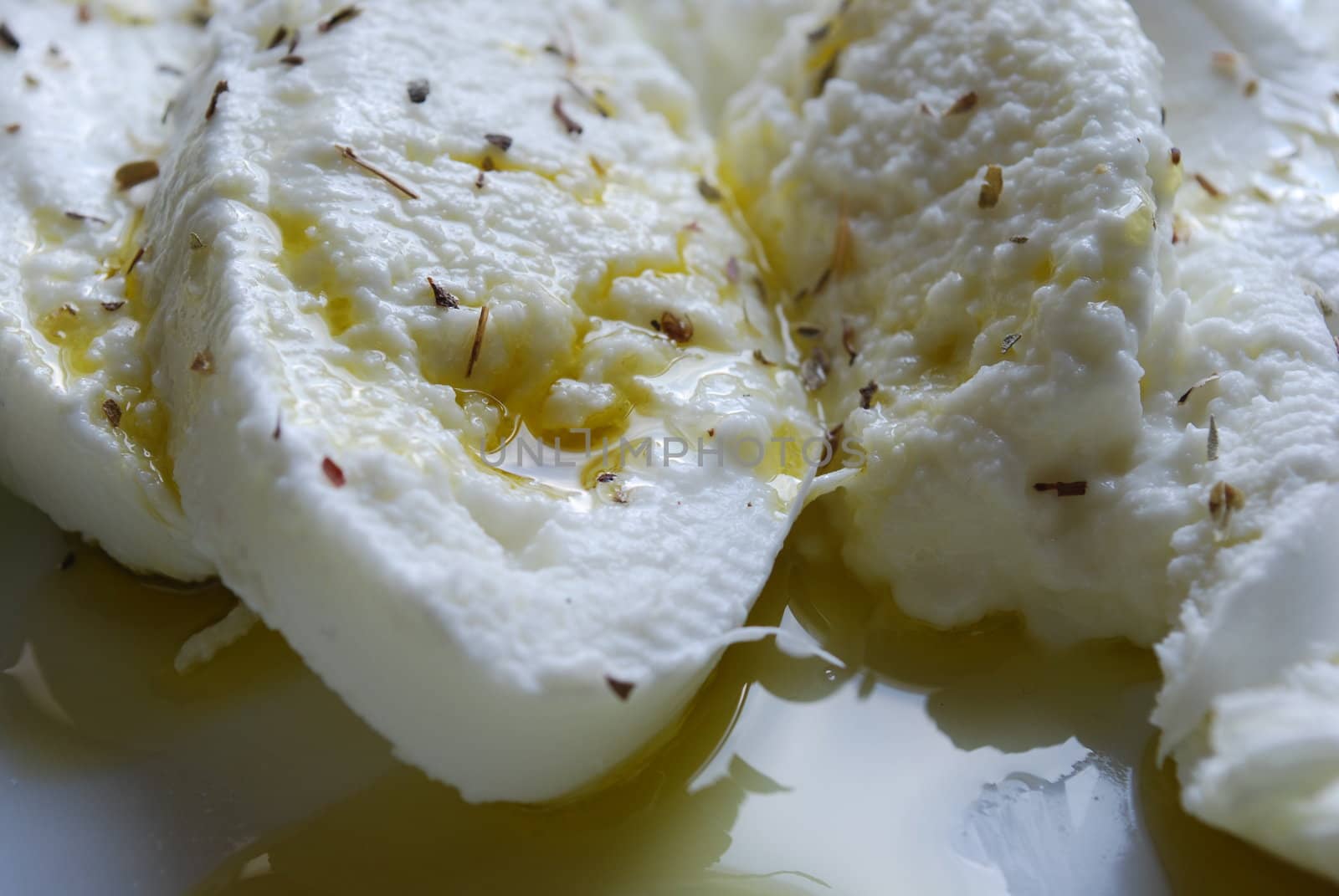 Mozzarella cheese (close up) by luissantos84