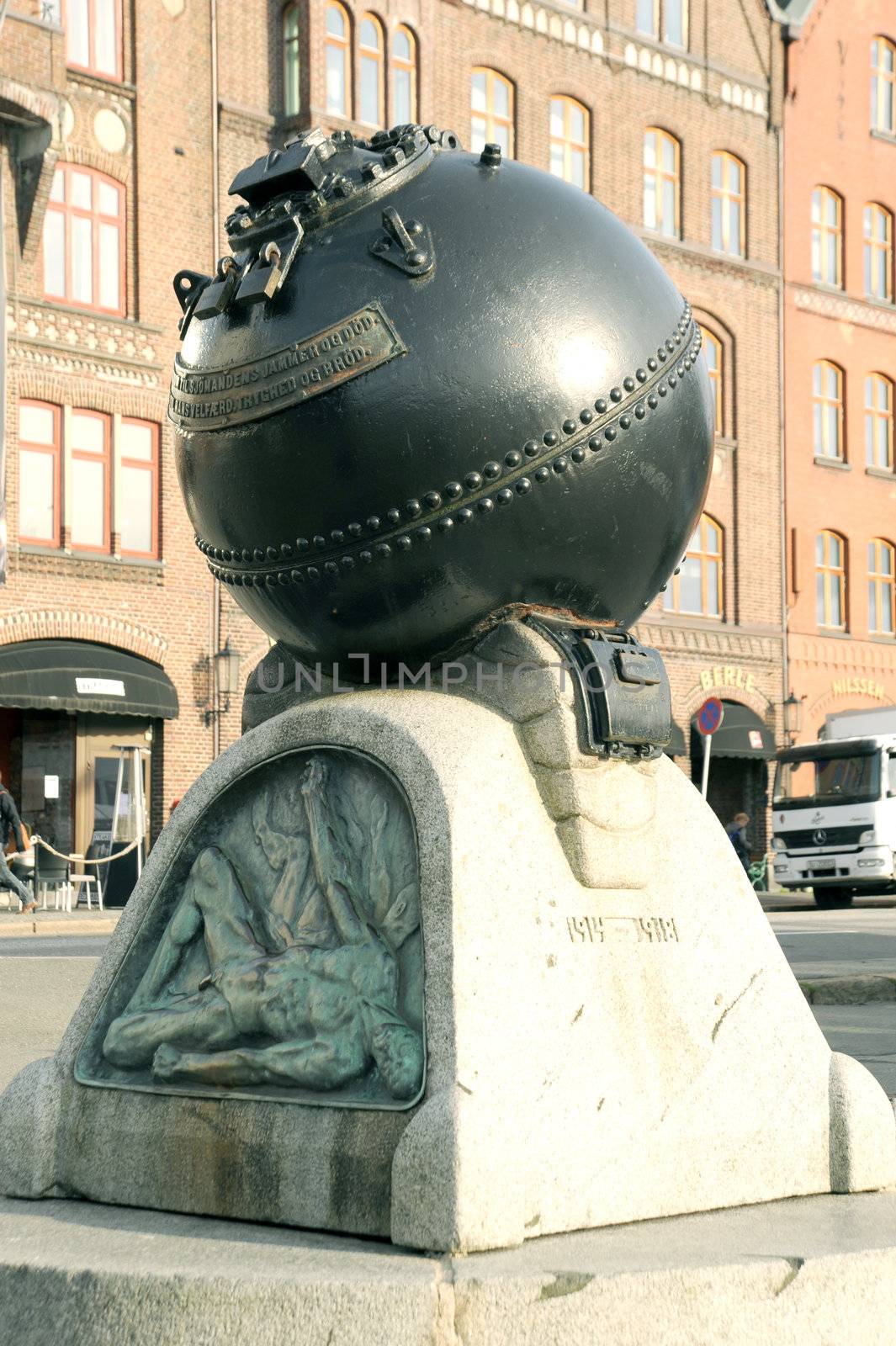 Monument to seamen to defenders in Bergen, Norway