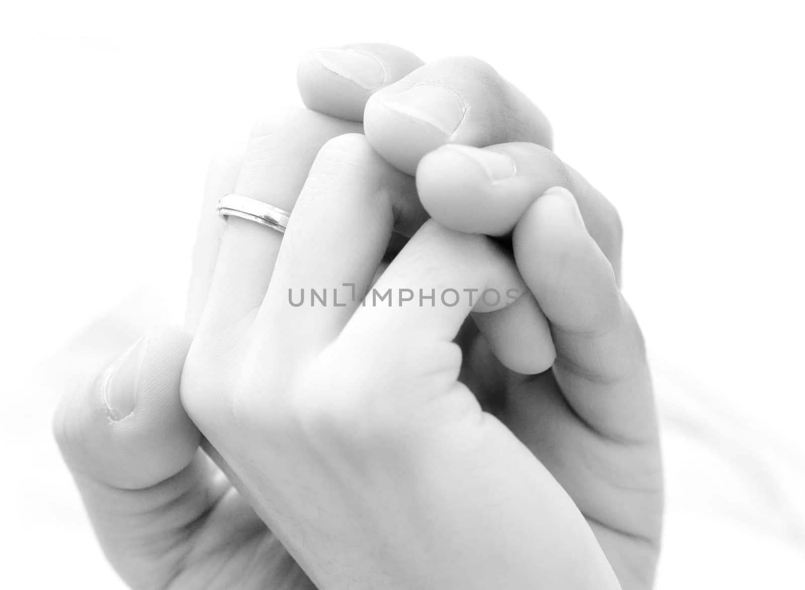 couple holding hands