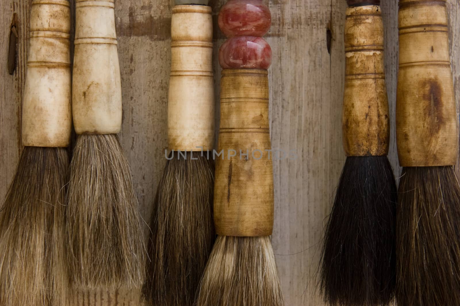Chinese paint brushes by studioreddot