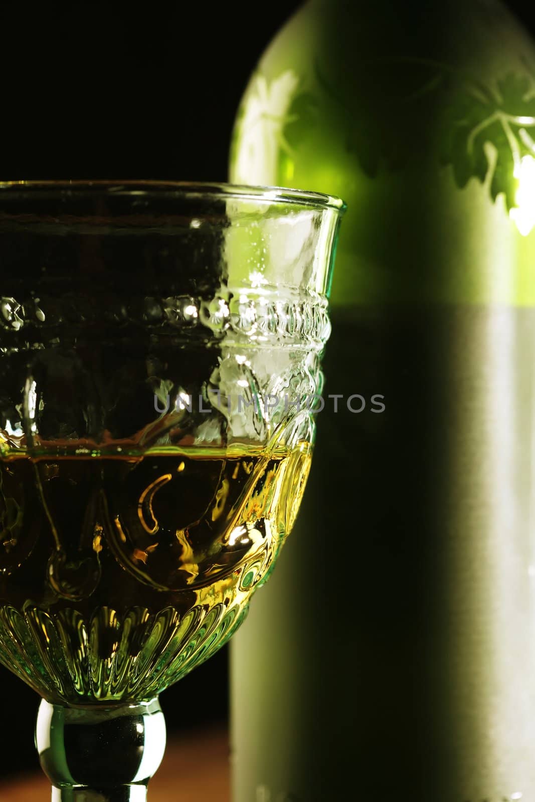 Goblet Golden Wine by Astroid